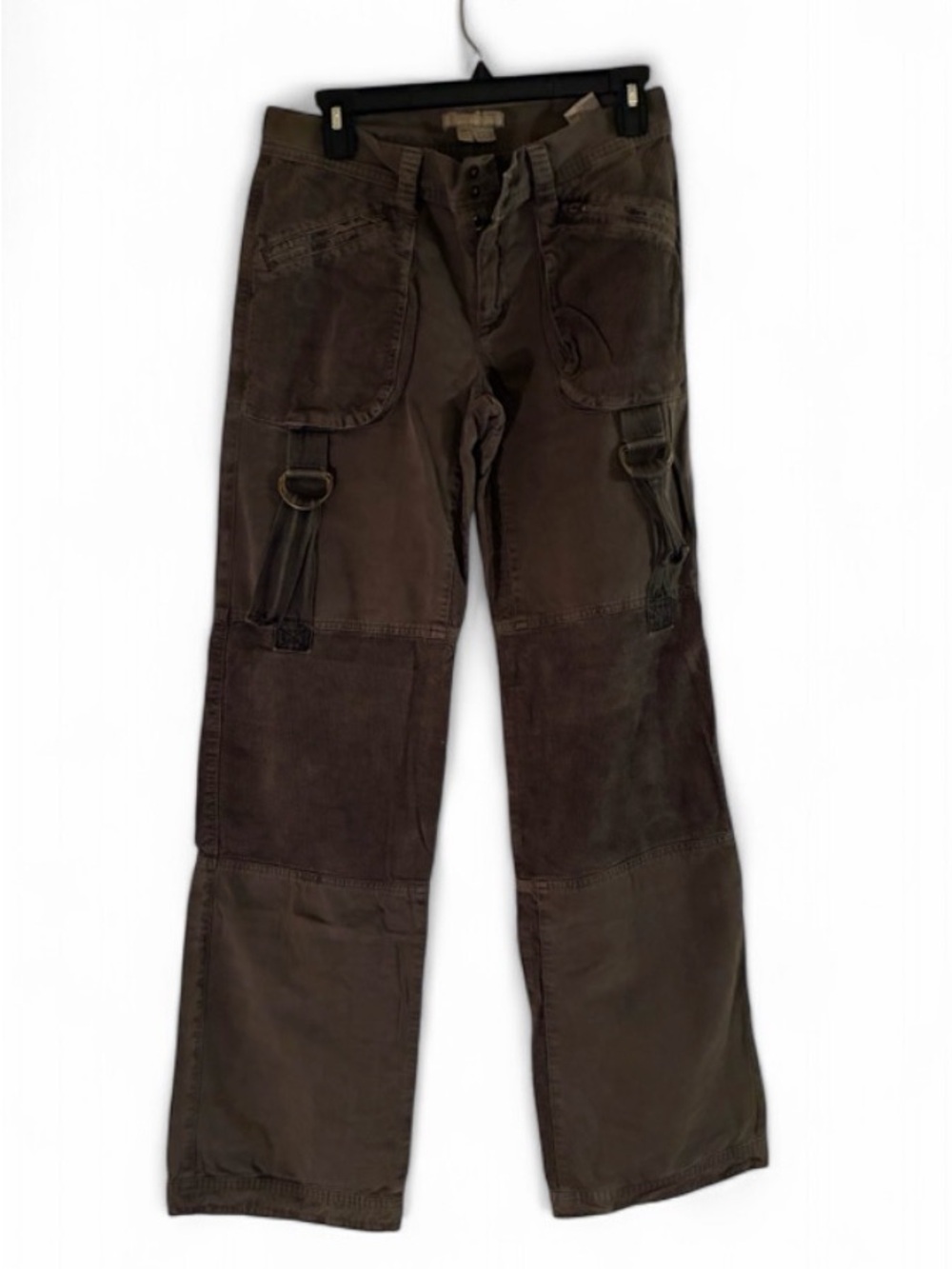Zara Brown Cargo Jumpsuit Pants with Strap & D-Ring Details